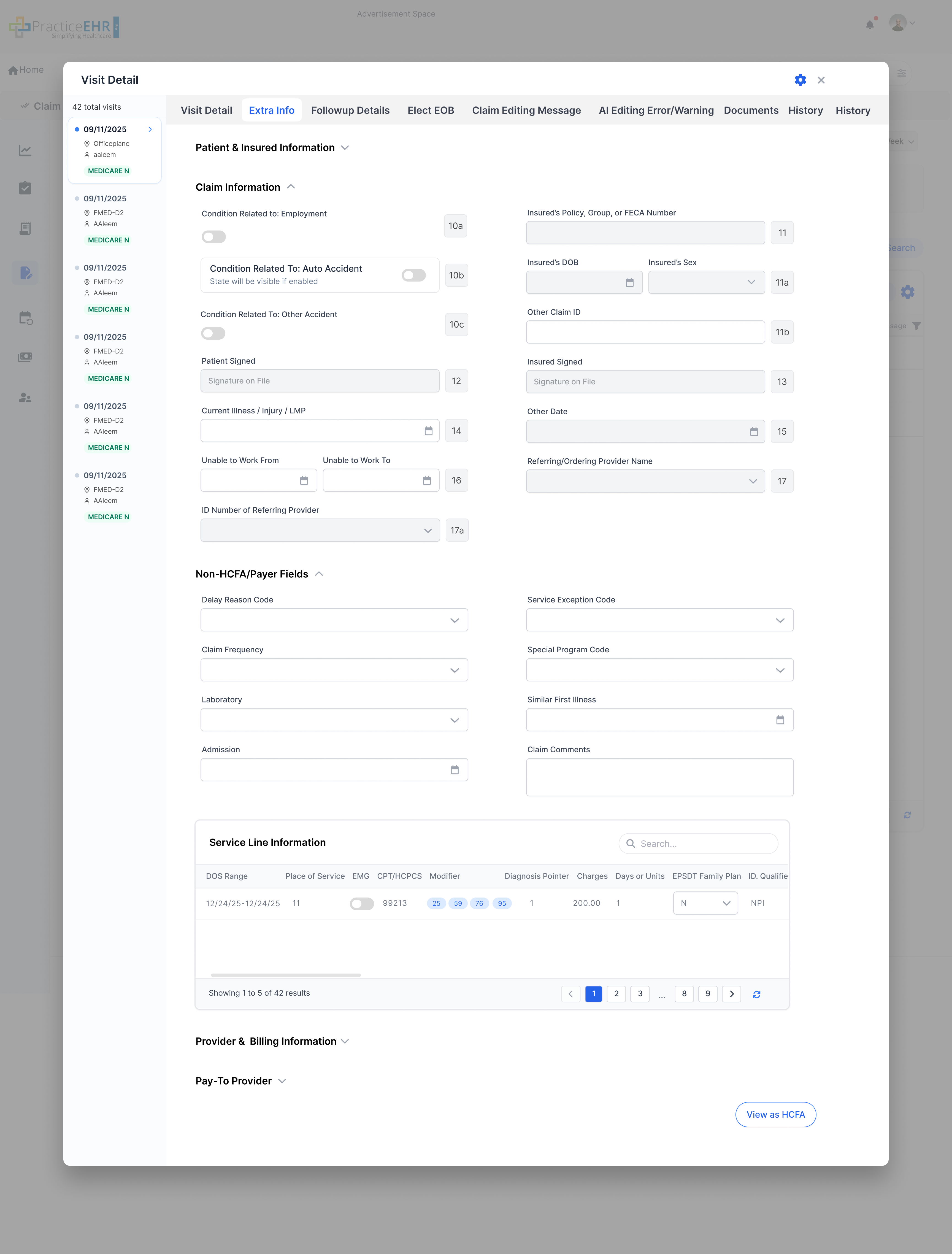 Visit Detail Extra Info 1
